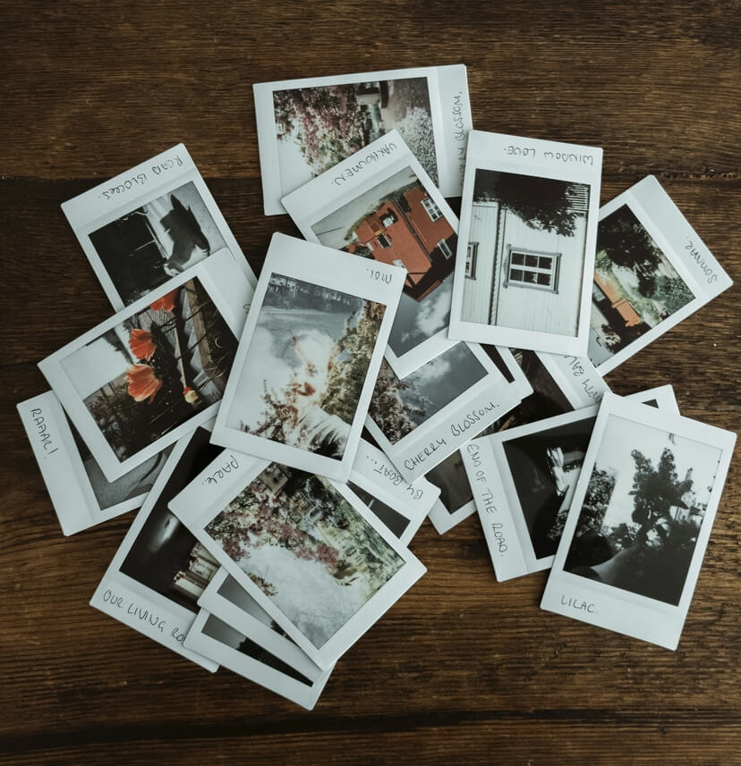 Photos de photos polaroids